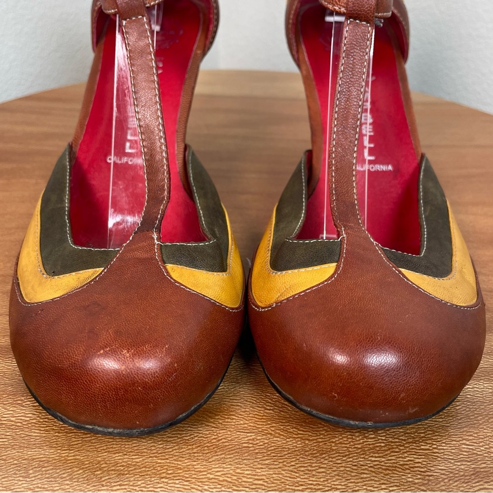 JEFFREY CAMPBELL Ibiza Last Dance Multicolor  T-Strap Mary Jane Heels Pump SZ 10 - Picture 4 of 16